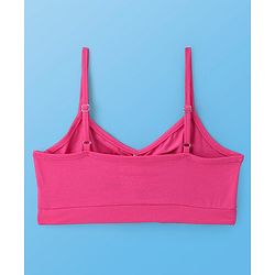 Pine Kids Cotton Knit Sleeveless Bralettes With Floral Print Pack of 3 (Colour May Vary)