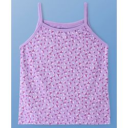Pine Kids Cotton Lycra Knit Singlet Sleeves Slips With Floral Print Pack of 3 (Colour May Vary)