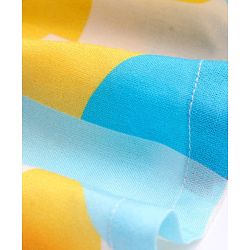 Pine Kids Viscose Woven Frill Sleeves Frock With Abstract Print - Multicolor