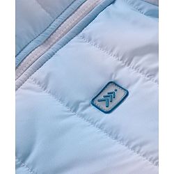 Pine Kids Woven Full Sleeves Padded Hooded Jacket With Patch Detailing - Blue
