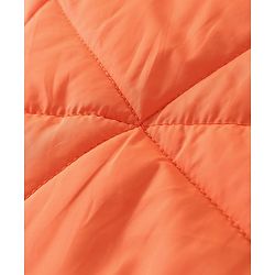 Pine Kids Woven Full Sleeves Front Open Padded Hooded Jacket with Solid Colour - Orange