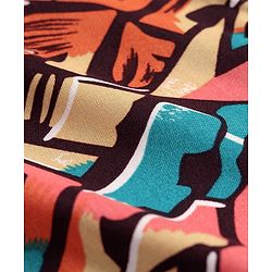 Pine Kids Viscose Woven Half Sleeves Abstract Printed Shirt - Multicolor