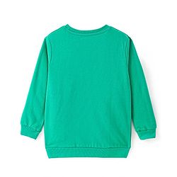 Pine Kids Heavy Gauge Premium Fabric  Full Sleeves Night Suit with Bear Print  - Mint Green