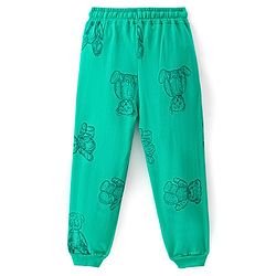 Pine Kids Heavy Gauge Premium Fabric  Full Sleeves Night Suit with Bear Print  - Mint Green