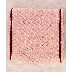 Pine Kids Woollen Knit Soild Winter Caps -  Pink