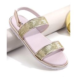 Pine Kids Velcro Closer Sandals with Sequence Design - Lilac