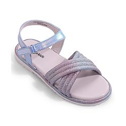 Pine Kids Velcro Closer Sandals with Glitter Detailing - Light Blue