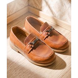 Pine Kids Slip On  Loafer Shoes - Brown