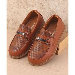 Pine Kids Slip On  Loafer Shoes - Brown