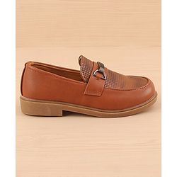 Pine Kids Slip On  Loafer Shoes - Brown