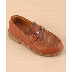 Pine Kids Slip On  Loafer Shoes - Brown