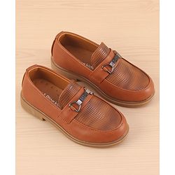 Pine Kids Slip On  Loafer Shoes - Brown