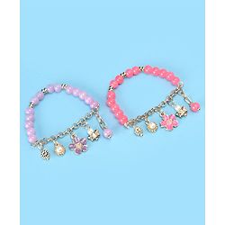 Pine Kids Beads Bracelets Set of 2 -  Multicolor