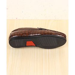 Pine Kids  Slip On Loafer Shoes -  Brown