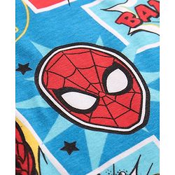 Pine Kids Marvel Single Jersey Knit Half Sleeves T-Shirt With Spider Man All over Print - Multicolor