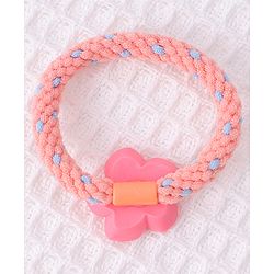 Pine Kids Flower Motifs Rubber Bands Set of 5 - Multicolor