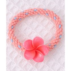 Pine Kids Flower Motifs Rubber Bands Set of 5 - Multicolor