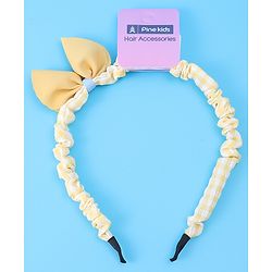 Pine Kids Bow Hair Band - Yellow
