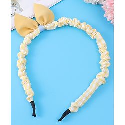 Pine Kids Bow Hair Band - Yellow