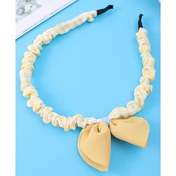 Pine Kids Bow Hair Band - Yellow
