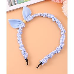 Pine Kids Bow Hair Band - Blue