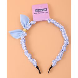 Pine Kids Bow Hair Band - Blue