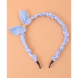 Pine Kids Bow Hair Band - Blue