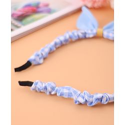 Pine Kids Bow Hair Band - Blue