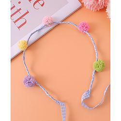 Pine Kids Pom-Pom Hair Bands -Blue
