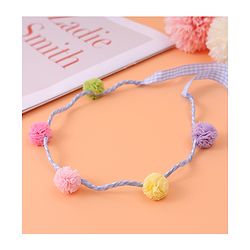 Pine Kids Pom-Pom Hair Bands -Blue