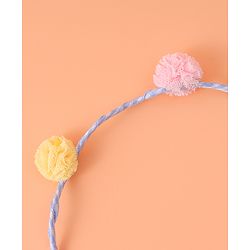 Pine Kids Pom-Pom Hair Bands -Blue