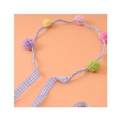 Pine Kids Pom-Pom Hair Bands -Blue