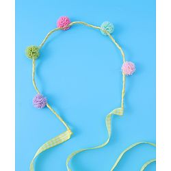 Pine Kids Pom-Pom Hair Bands  -Yellow