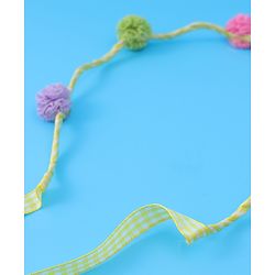 Pine Kids Pom-Pom Hair Bands  -Yellow