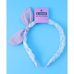 Pine Kids Oversized Bow Hair Band  - Purple