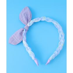 Pine Kids Oversized Bow Hair Band  - Purple