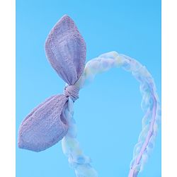 Pine Kids Oversized Bow Hair Band  - Purple
