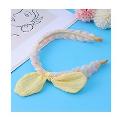 Pine Kids Bow Applique Hair Band  - Yellow