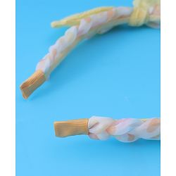 Pine Kids Bow Applique Hair Band  - Yellow