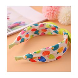Pine Kids Polka Dot Hair Band with Bow - Green