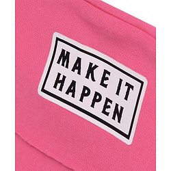 Pine Kids Knit Full Length Trouser Solid Colour - Hot Pink