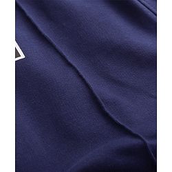 Pine Kids Knit Full Length Lounge Pant Text Print - Navy