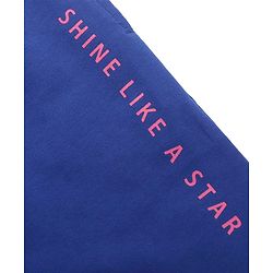 Pine Kids Full Length Comfort Fit Lounge Pants with Glitter Stars - Navy Blue