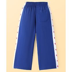 Pine Kids Full Length Comfort Fit Lounge Pants with Heart Print - Navy Blue