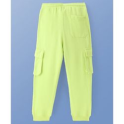 Pine Kids Full Length Comfort Fit Track Pants Love Print - Lime Green