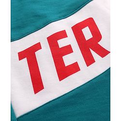 Pine Kids Full Length Track Pants Skater Print - Teal Blue