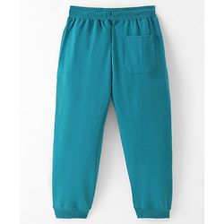 Pine Kids Full Length Track Pants Skater Print - Teal Blue