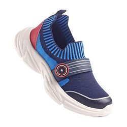 Pine Kids Marvel Slip On Sneaker with Avengers Jibbitz Applique - Navy Blue