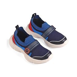 Pine Kids Marvel Slip On Sneaker with Avengers Jibbitz Applique - Navy Blue