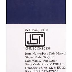 Pine Kids Marvel Slip On Sneaker with Avengers Jibbitz Applique - Navy Blue